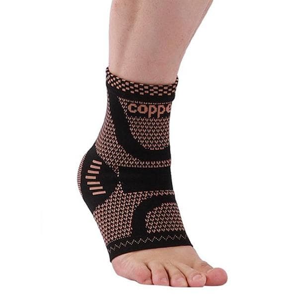 Kobber kompressionsstrømper 1 par Black S