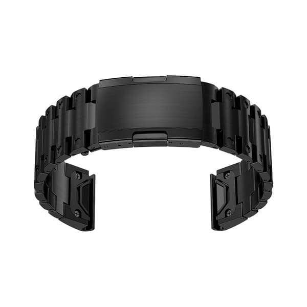 Ure Lænke i Rustfrit Stål til Garmin Ure Black 26 mm