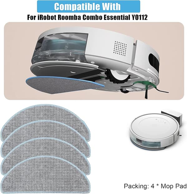 Ersättande Moppdynor för iRobot Roomba Combo Essential Y0112