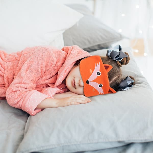 Sovhörlurar / sovmask med Bluetooth-hörlurar Orange