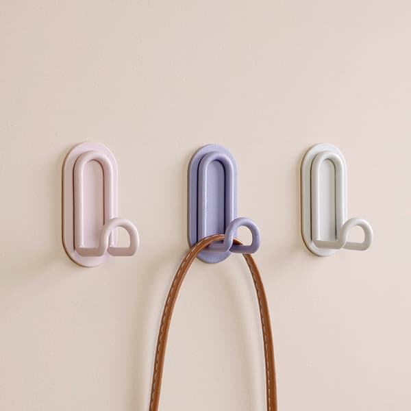 Väggkrokar för Badrum & Kök, 4-pack Beige