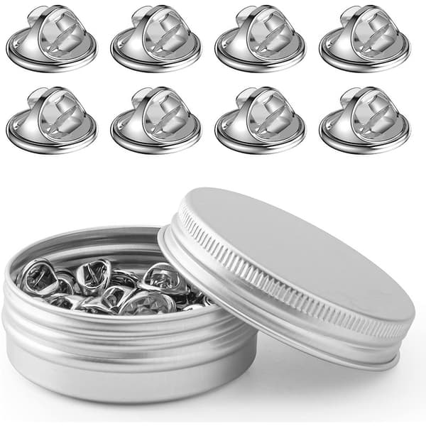DIY Brosje- og Slipsnålstifter (50 stk) Silver