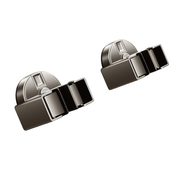 2-pack sugpropp mopphållare, väggmonterad kvasthållare ingen borrning Grey
