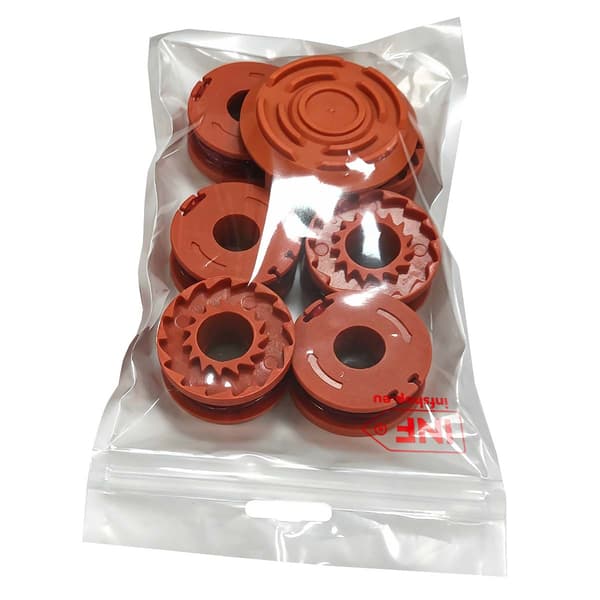 6-pack erstatningssneller med trimmertråd for Worx WA0010 gresstrimmer Orange