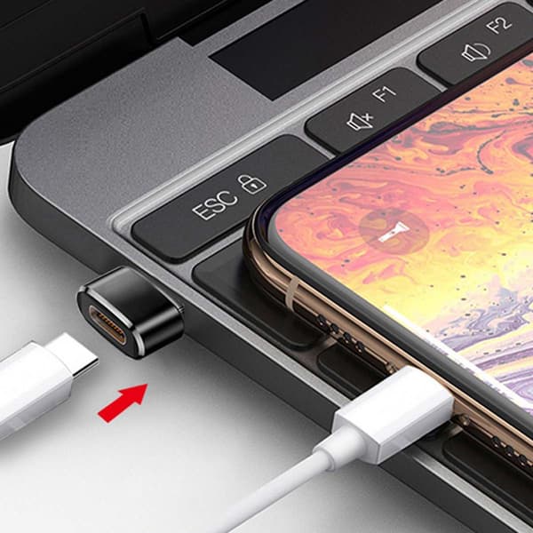USB-C Hunn til USB-A Hann Adapter (4-Pakning) - Støtter PD Hurtiglading