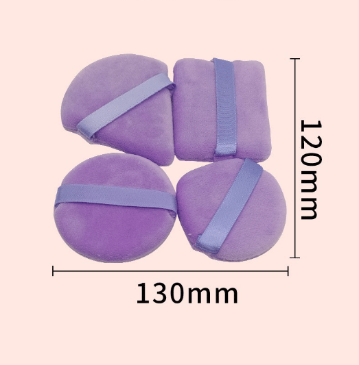 Puuterihuiskut 4 kpl Purple