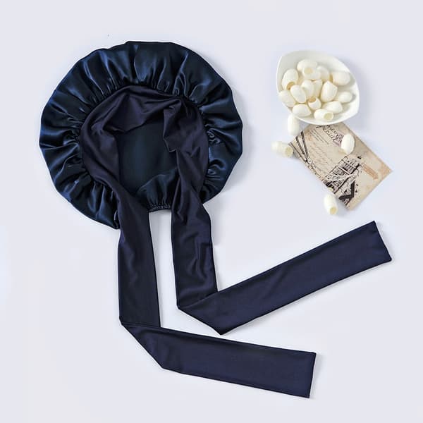 Nattmössa Sovmössa i 100% silke NavyBlue