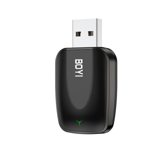 BY967S Trådløs CarPlay & Android Auto 2-i-1 Adapter Black