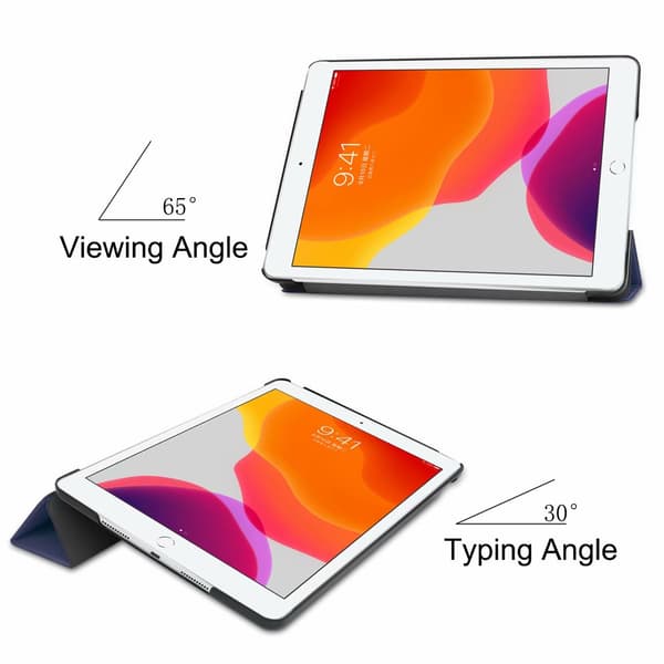 iPad-deksel 10,2/10,5 tommer - Sammenleggbart Smart Cover-deksel Mørkeblått