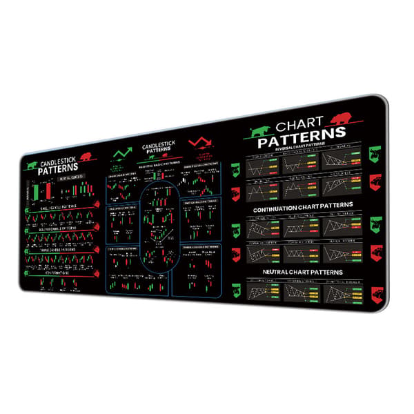 X-2447 Aksjemarkedsdesign Utvidet spillmusematte L