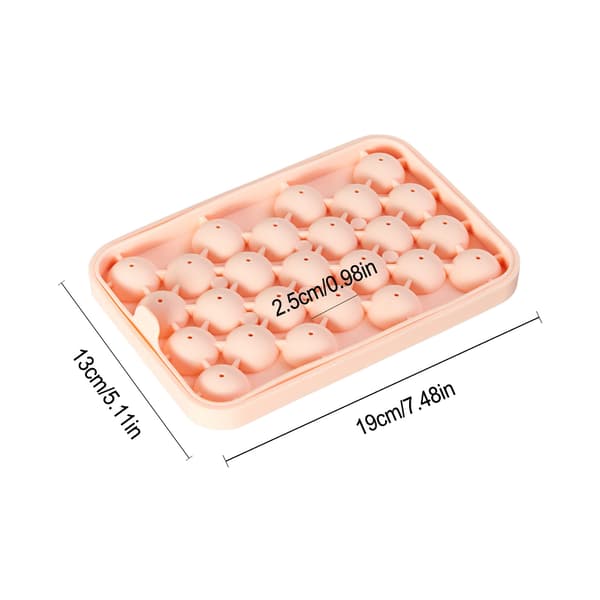 Isform bollar Silikon med lock Pink