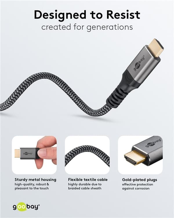 DisplayPort™ til HDMI™-kabel, 4K ved 60 Hz