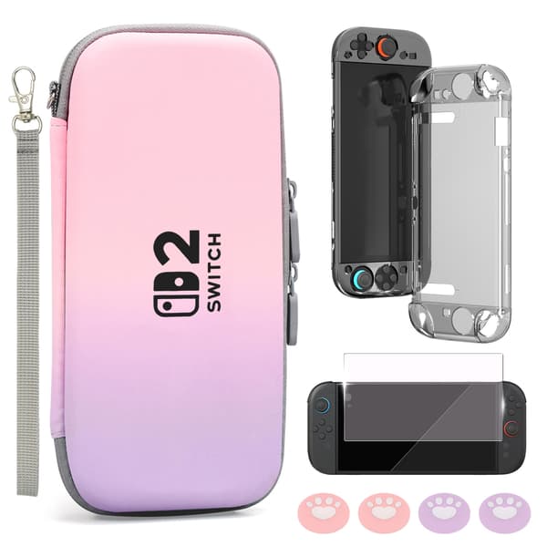 Bärväska för Switch 2 Pink+Purple