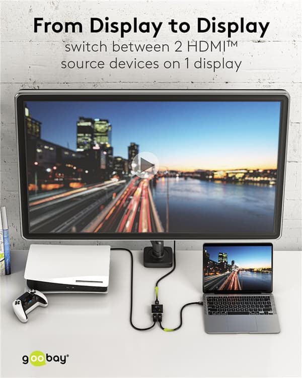 HDMI™-omkopplare 2 till 1