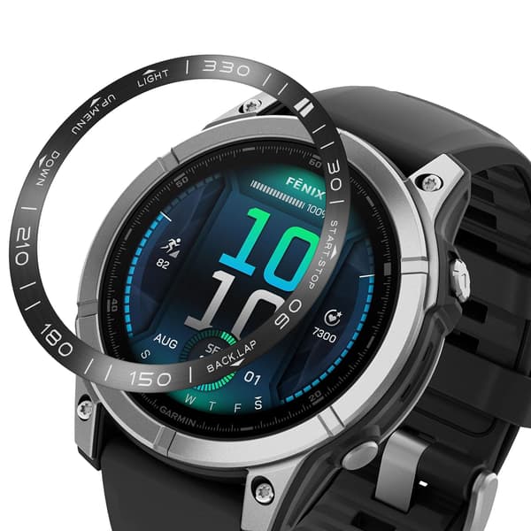 Rustfri stålring til Garmin Fenix 8 Black 47MM