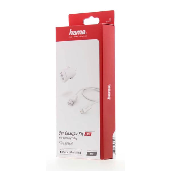 Car Charging Kit Lightning White
