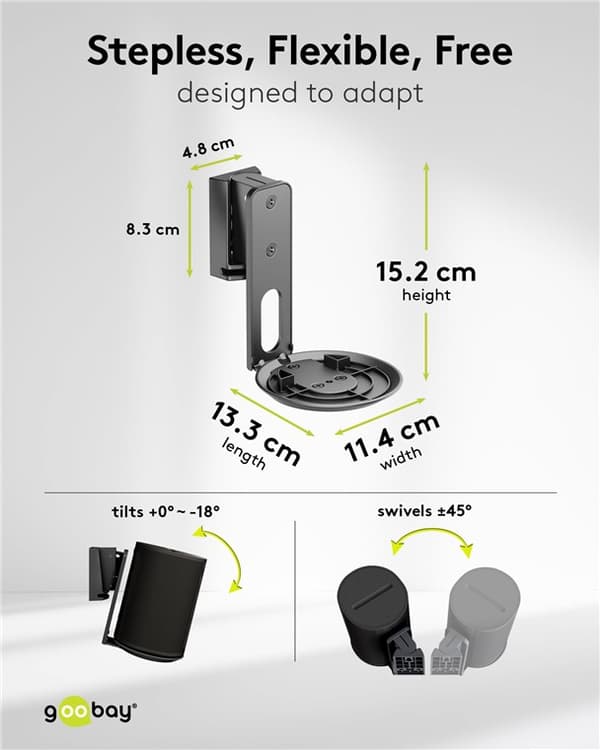 Högtalarväggfäste Modern Era 1 Flex