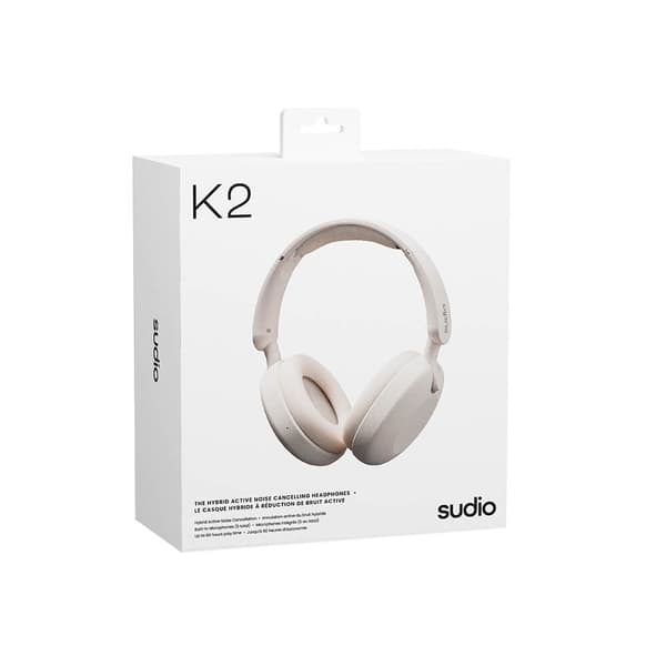 Hodetelefon K2 Trådløs ANC Over-Ear Hvit