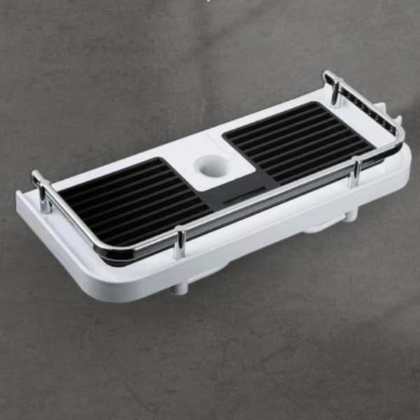 Brusehylde ABS 32x12 cm Sort/Hvid
