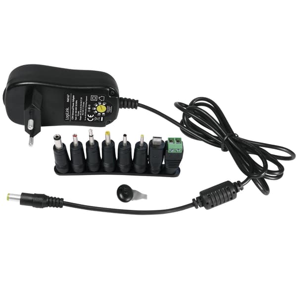 Strømadapter 230V- 3-12V 1A 12W