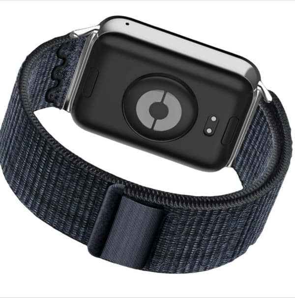 Alpine Loop -punottu nailonkellonranneke Xiaomi 9 Pro / 8 Prolle Black+Blue