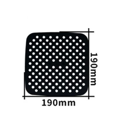 Silikoninnsats til Airfryer square 19x19 cm Sort
