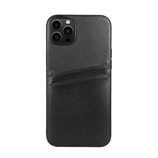 Back cover PU 2 card iPhone 14 Plus 6,7" Black