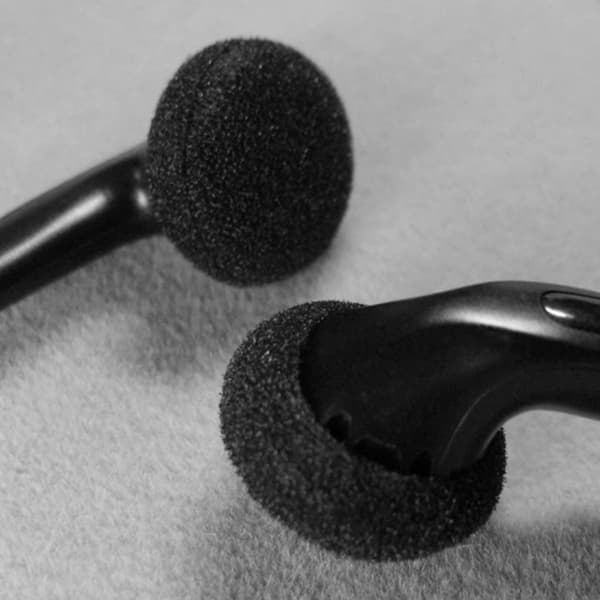 Ørepuder til in-ear høretelefoner 5 par White