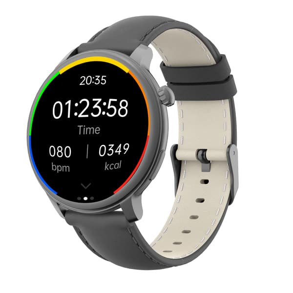 Smartwatch med puls-, blodtryks- og iltmåling Black