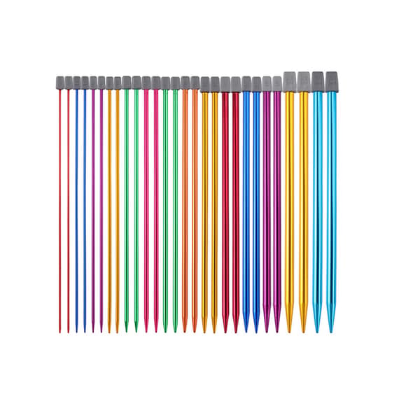 14 par 35cm färgglada stickor set