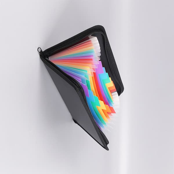 Rainbow Edge lynlås Expanding File Folder - A6 Størrelse