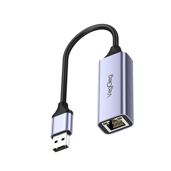 USB til Gigabit Ethernet Adapter - Aluminiumlegering, Højhastigheds 2.5G Kablet Netværksforbindelse