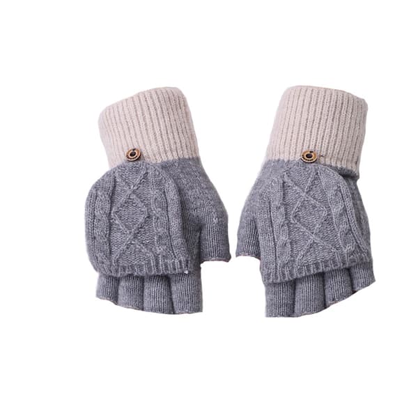 Cabrioletvantar - Varma och mysiga vinterhandskar Grey
