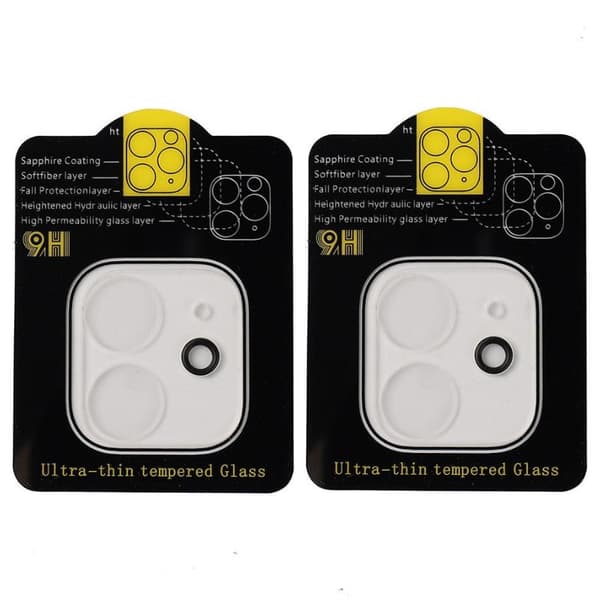 Linsskydd för iPhone 11 kamera Härdat glas 2-pack