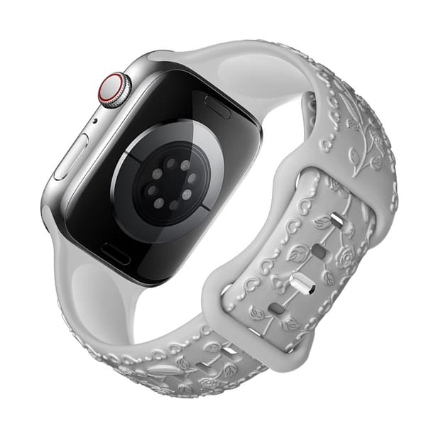 Silikonreim til Apple Watch Grey 20 mm