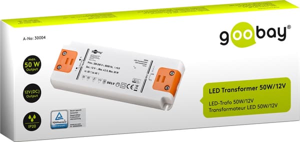 LED-transformator 12 V (DC)/50 W