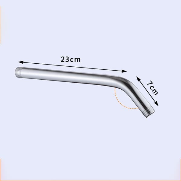 Förlängningsrör för Dusch Väggfäste - 135° Silver XL