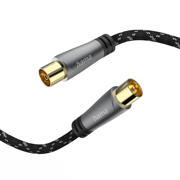 Antennekabel 120dB Svart/Grå 3m