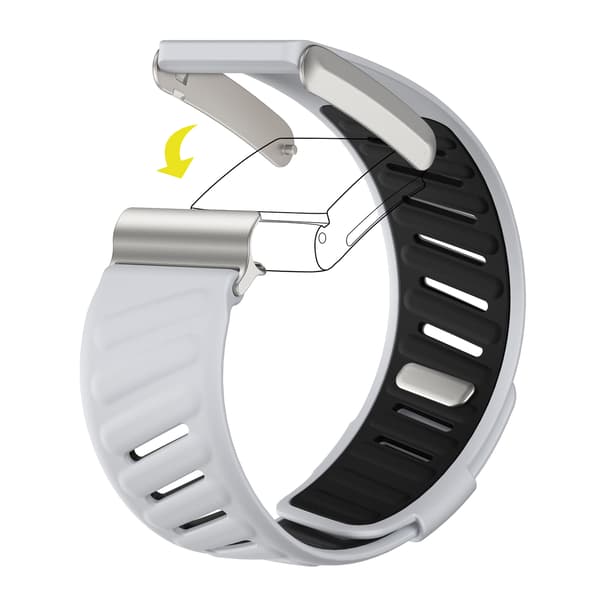 Silikone urrem til Whoop 4.0 Black+Grey
