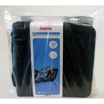 CD/DVD/Blu-ray Wallet 160 Musta