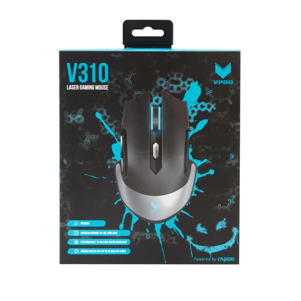 VPRO V310 Laser Gaming Mus Sort