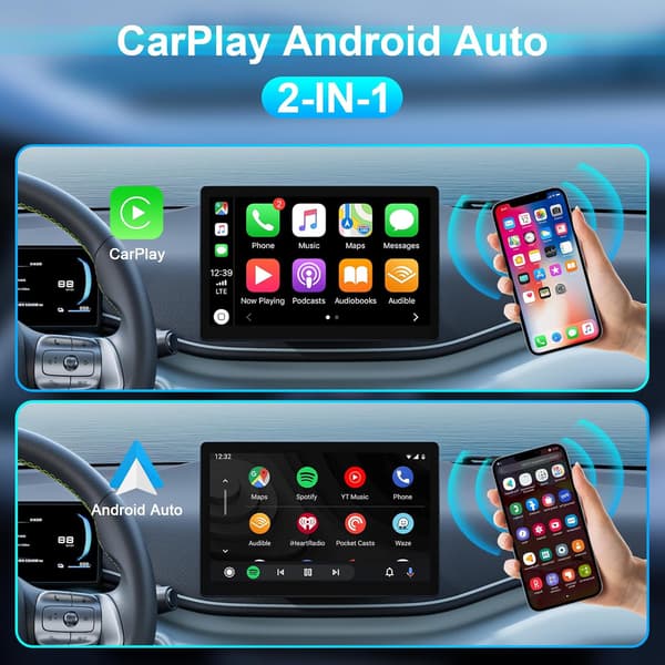 Carplay / Android Auto -sovitin - langallinen langattomaksi muuntimeksi