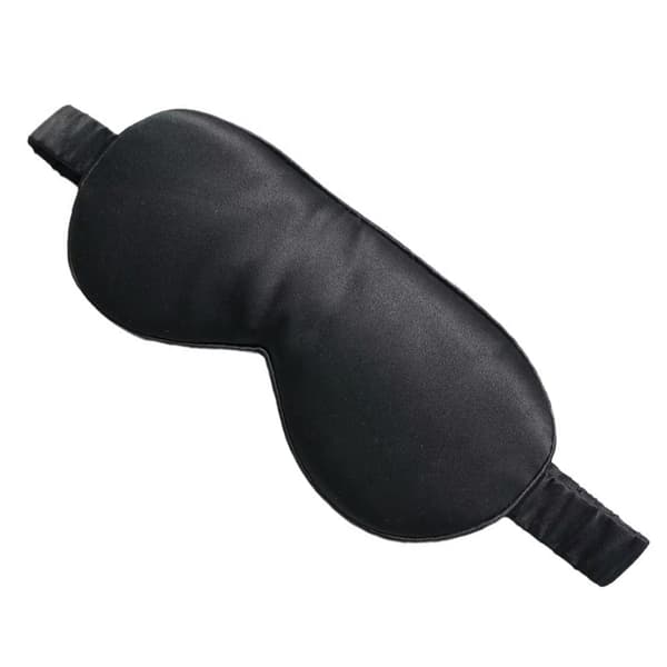 100 % silke søvnmaske for øynene Black