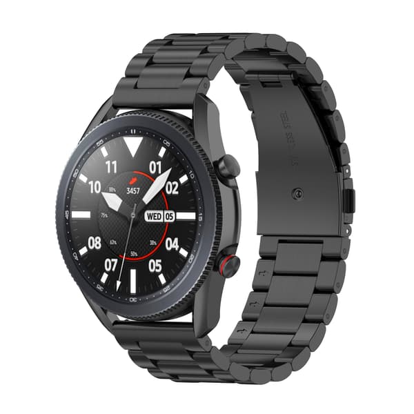 Urrem 22 mm Huawei Watch GT / Magic / TicWatch Pro rustfrit stål Black