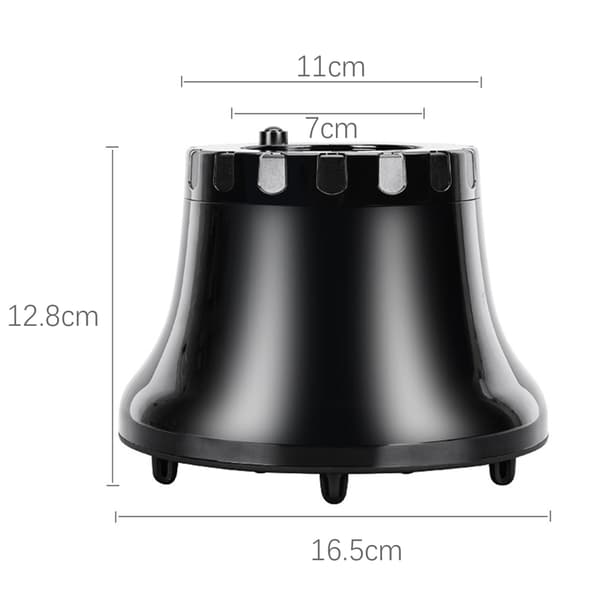 Foldbar curling diffuser til hårtørrer Black