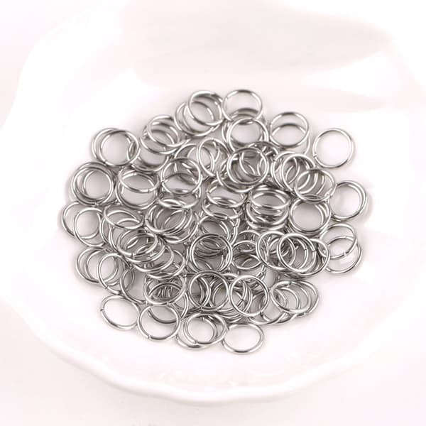 Metalringe, 100 stk. Silver