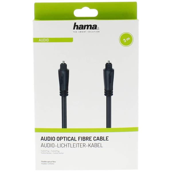Kabel Audio Optisk Svart 3m