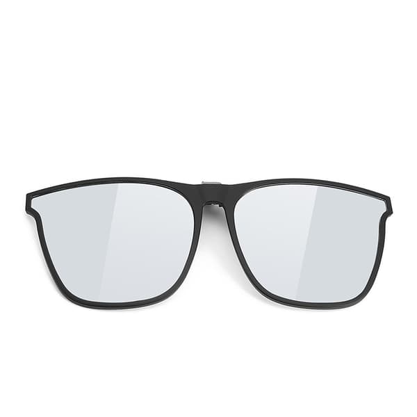 Clip-on solbriller - til brillerammer White + Silver