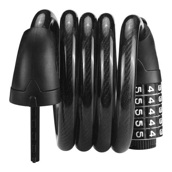 Numeroyhdistelmä pyörän lukko Black