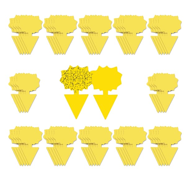 60-pack Flugfångare / Flugfälla / Klibbig insektsfälla Yellow
